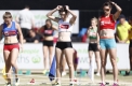 Australia Post Womens Gift Heats- 120m.  Heat 10   Jenna Cartledge, Annaliese Bush and Lauren Wells